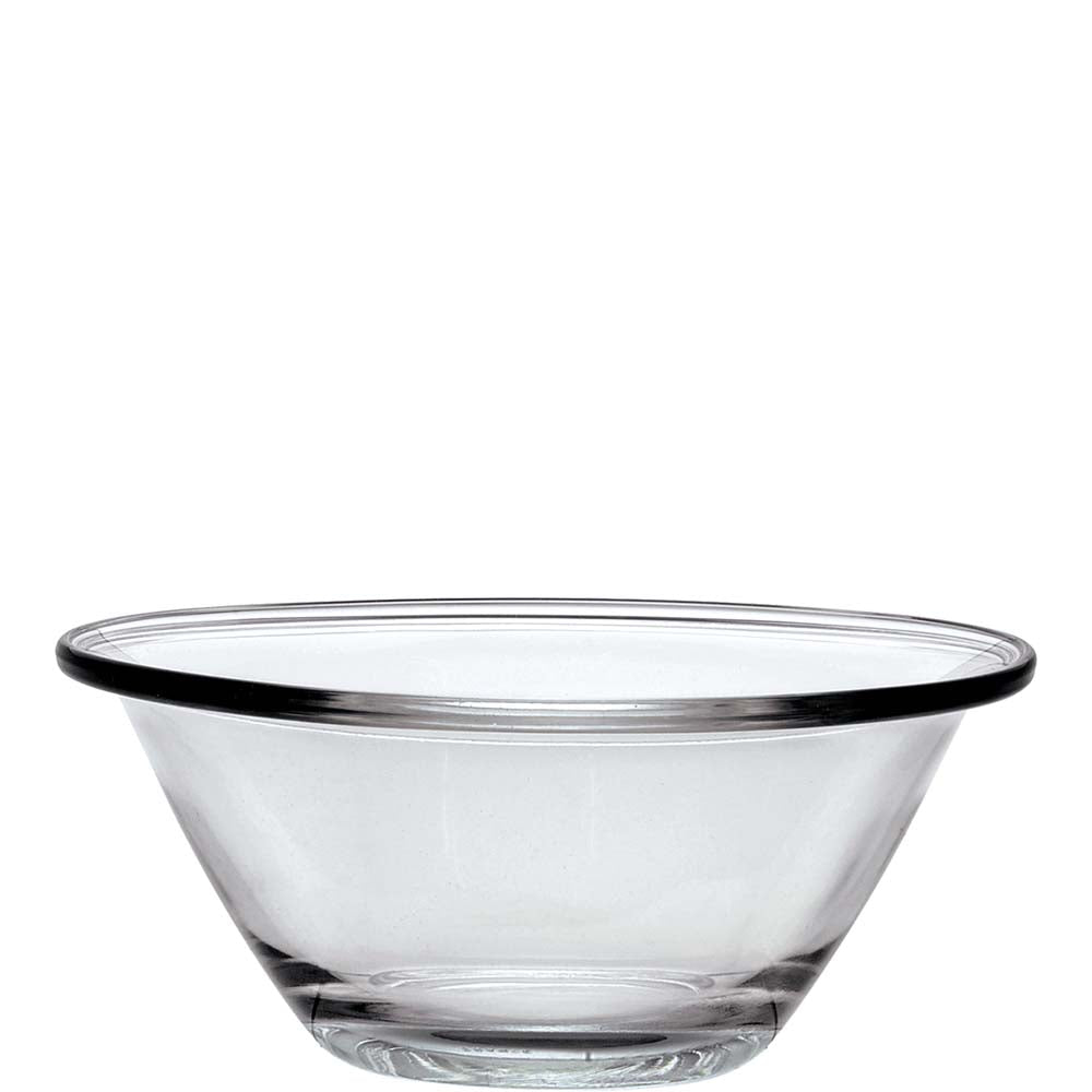 Durchsichtige Glasschüssel für Gastronomie