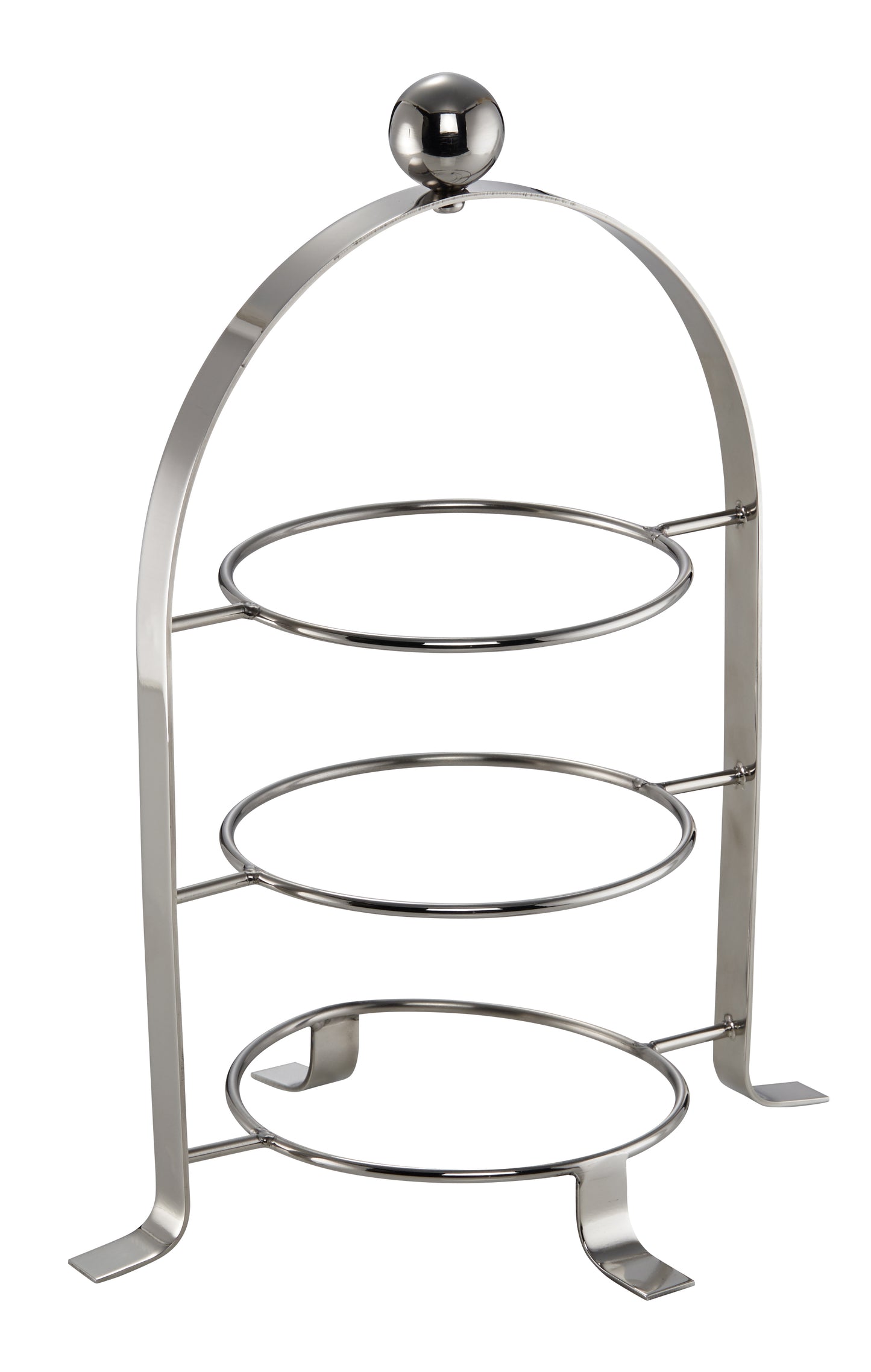Metall-Etagere mit drei Ebenen.