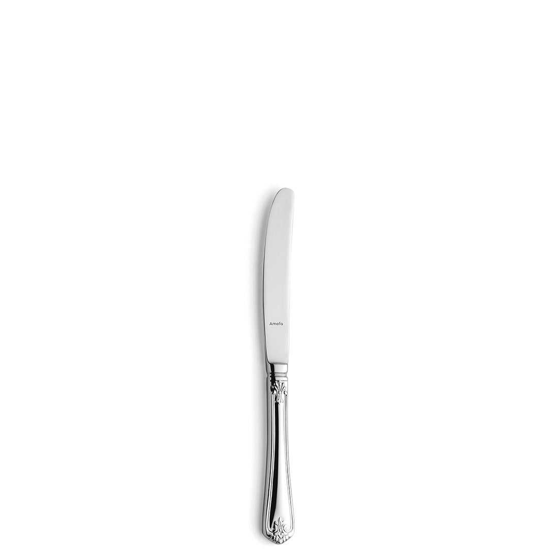 Silbernes Buttermesser mit verziertem Griff.