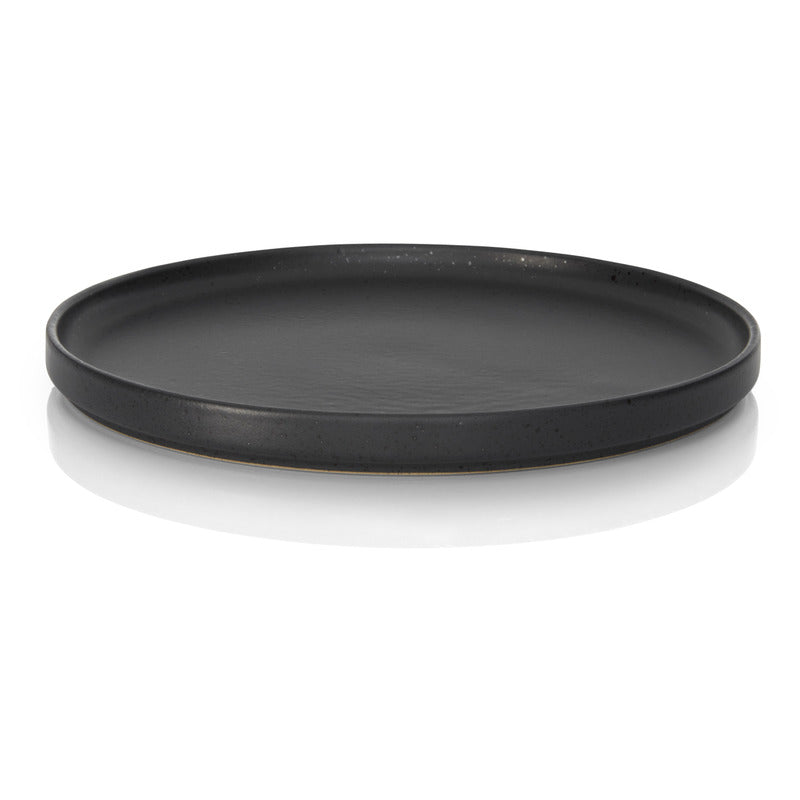 Schwarzer Teller für Gastronomie.