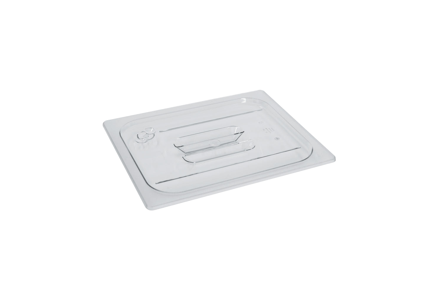 Transparente Gastronomie-Behälterabdeckung.