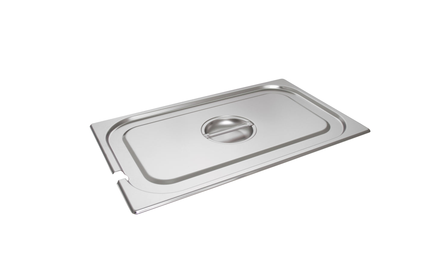 Edelstahl-Buffetwanne mit Deckel.