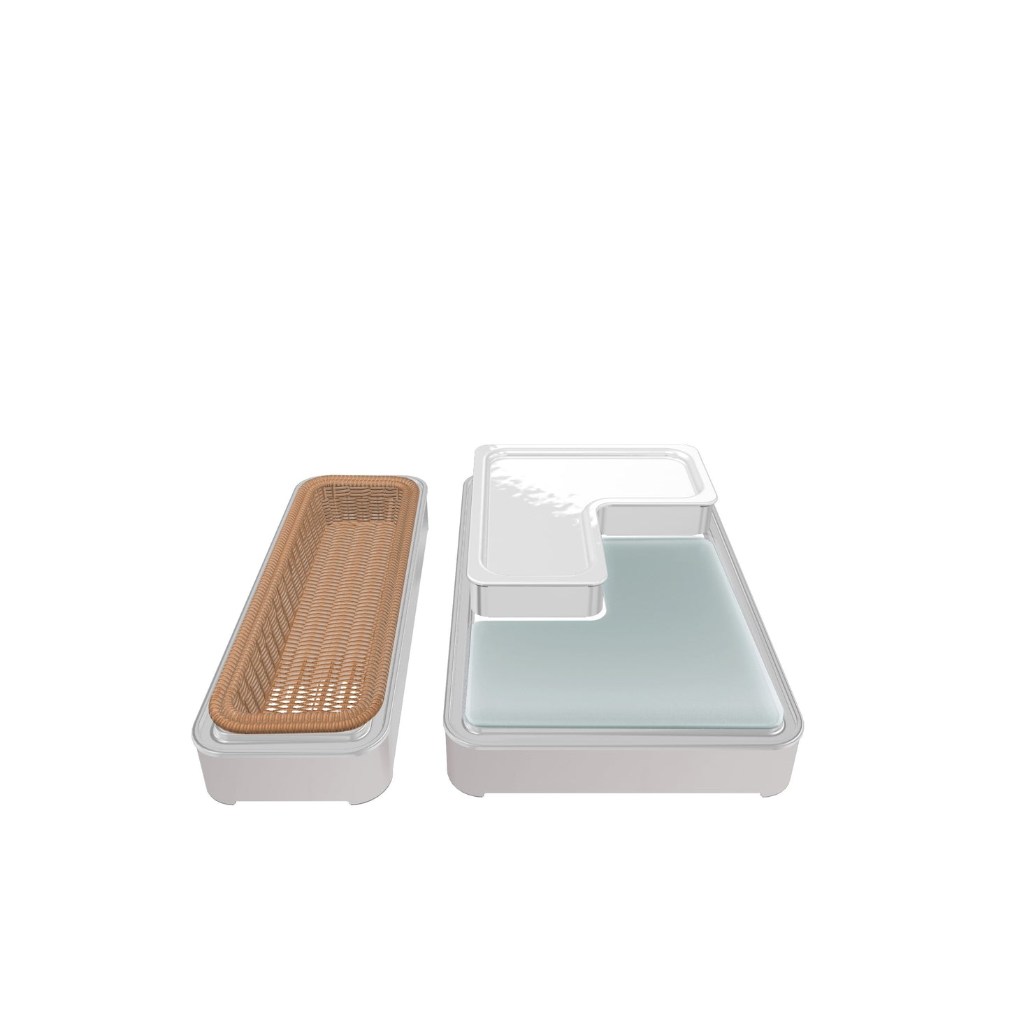 Moderne Gastronomie-Buffetstation.