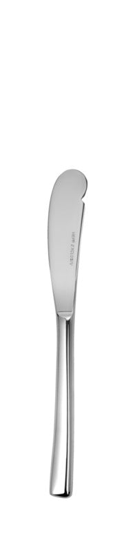 Buttermesser aus Edelstahl, glänzend.