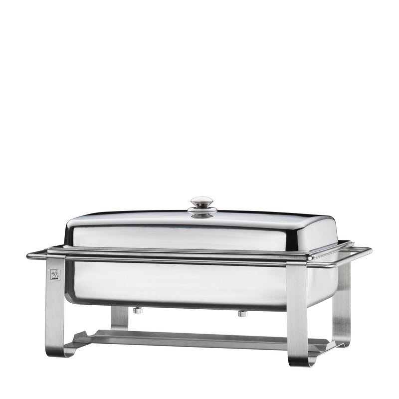 Edelstahl-Buffetwärmer für Gastronomie.