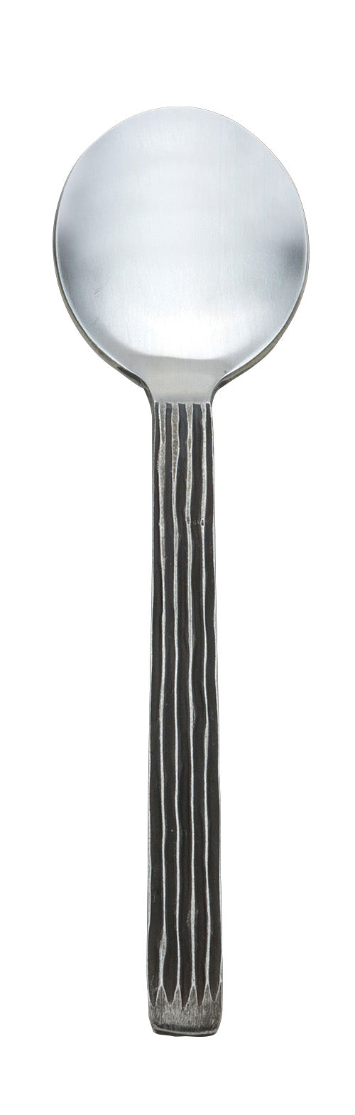 Löffel mit strukturiertem Griff.