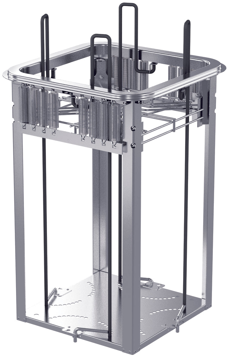 Metallgestell für Geschirrspülmaschine.