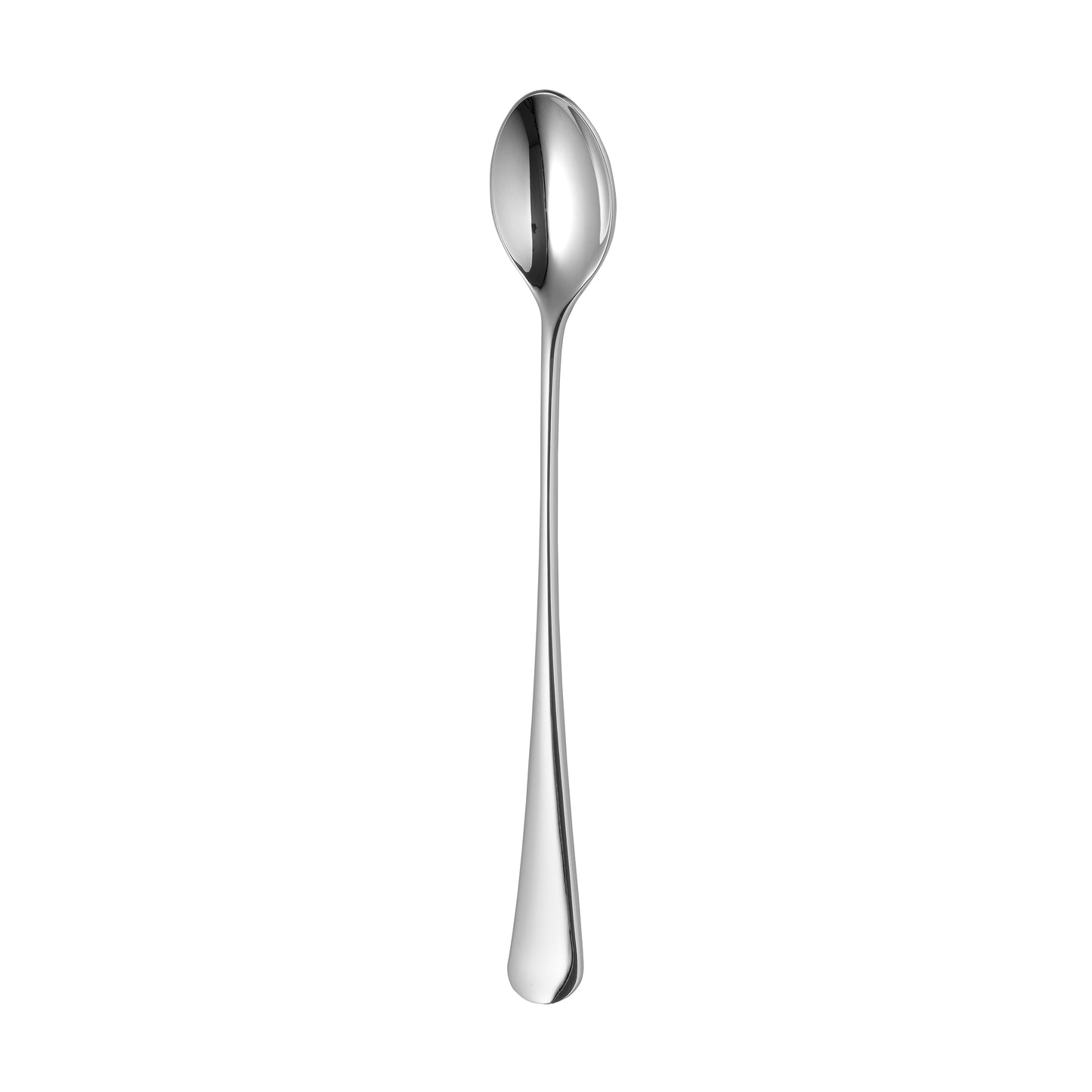 Langer, silberner Barlöffel für Gastronomie.