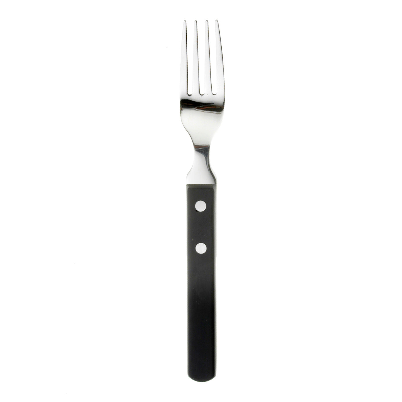 Gabel mit schwarzem Griff.