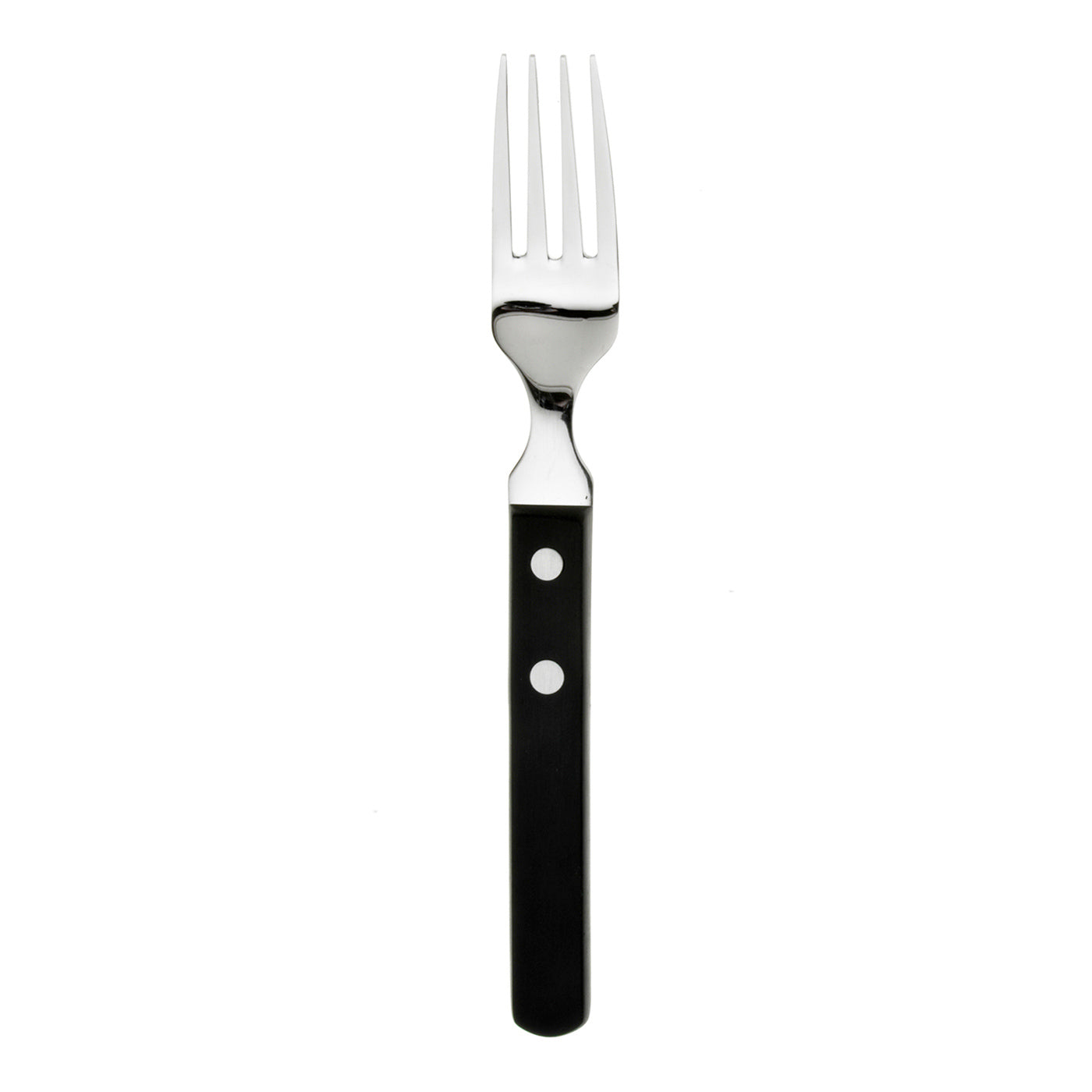 Gabel mit schwarzem Griff.