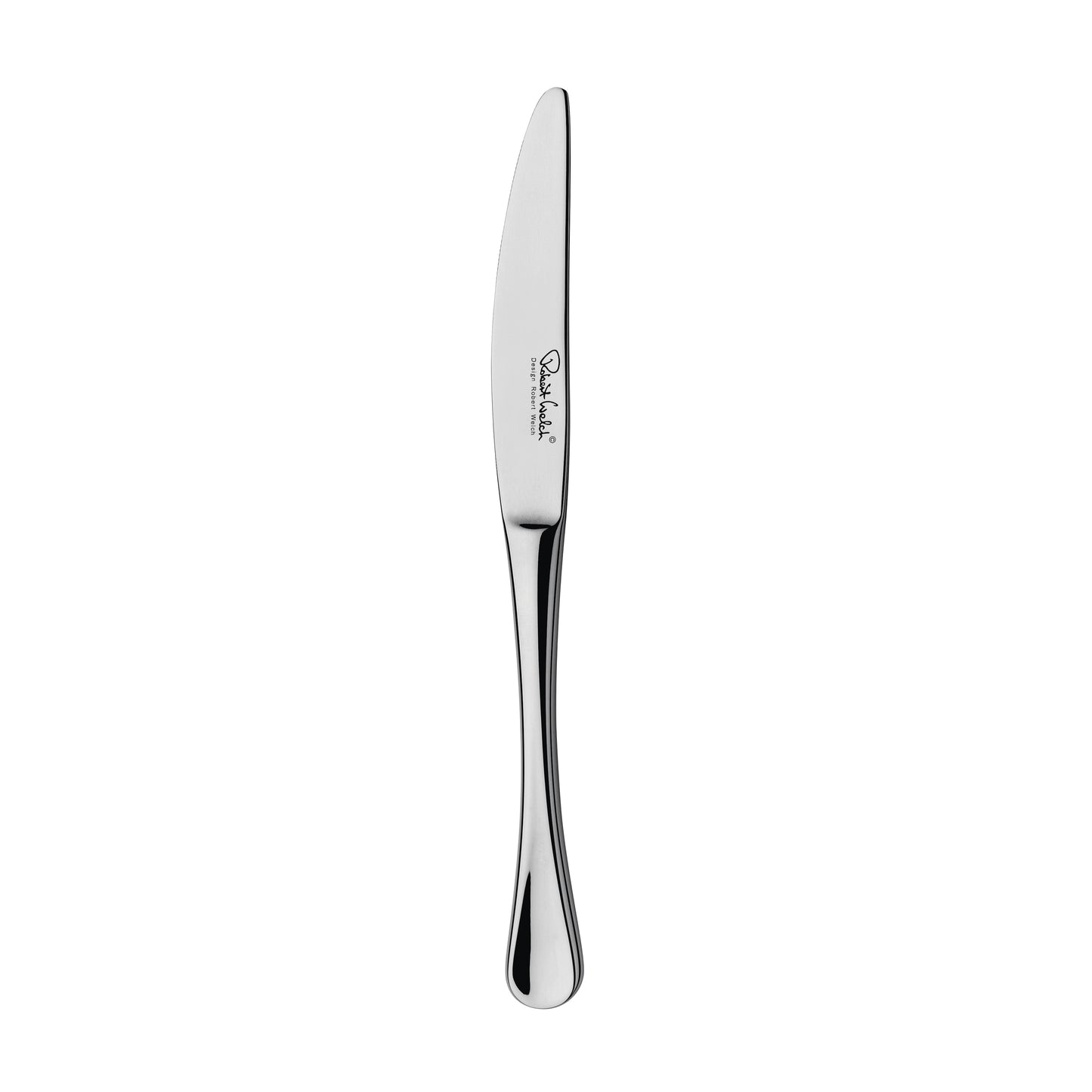 Silbernes Messer mit Gravur.