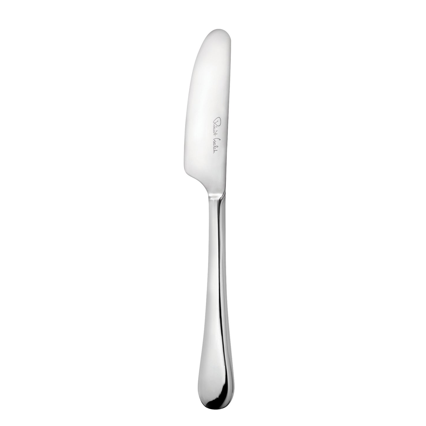 Silbernes Buttermesser mit Gravur.