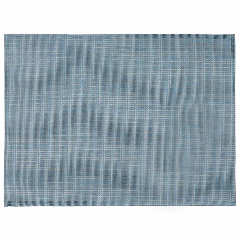 Blaue Tischmatte mit Muster.