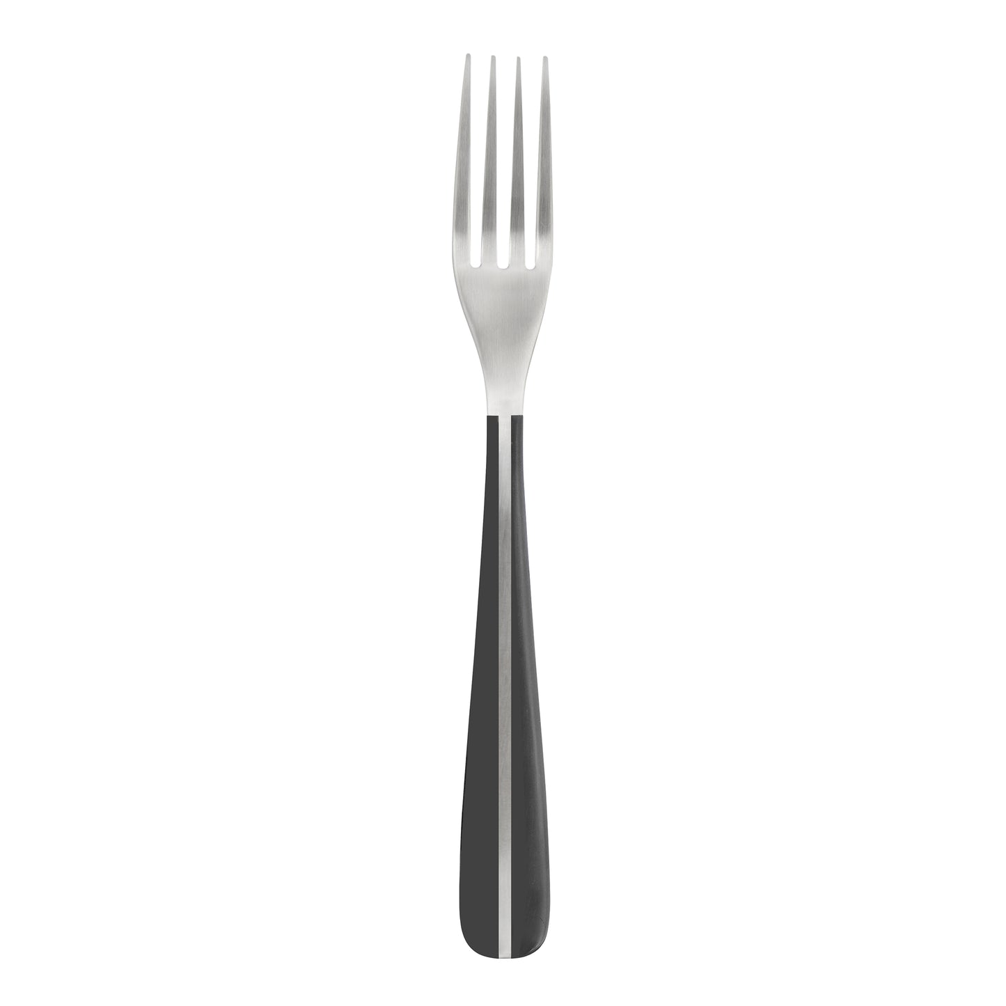 Gabel mit schwarzem Griff.