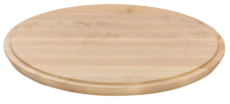 Runder Holzbrett für Gastronomie.