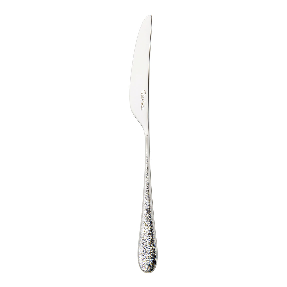 Silbernes Messer mit Gravur.
