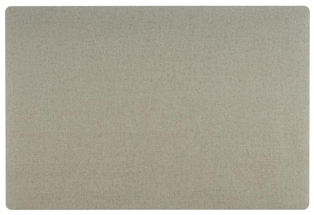 Beige Tischset aus Stoff.