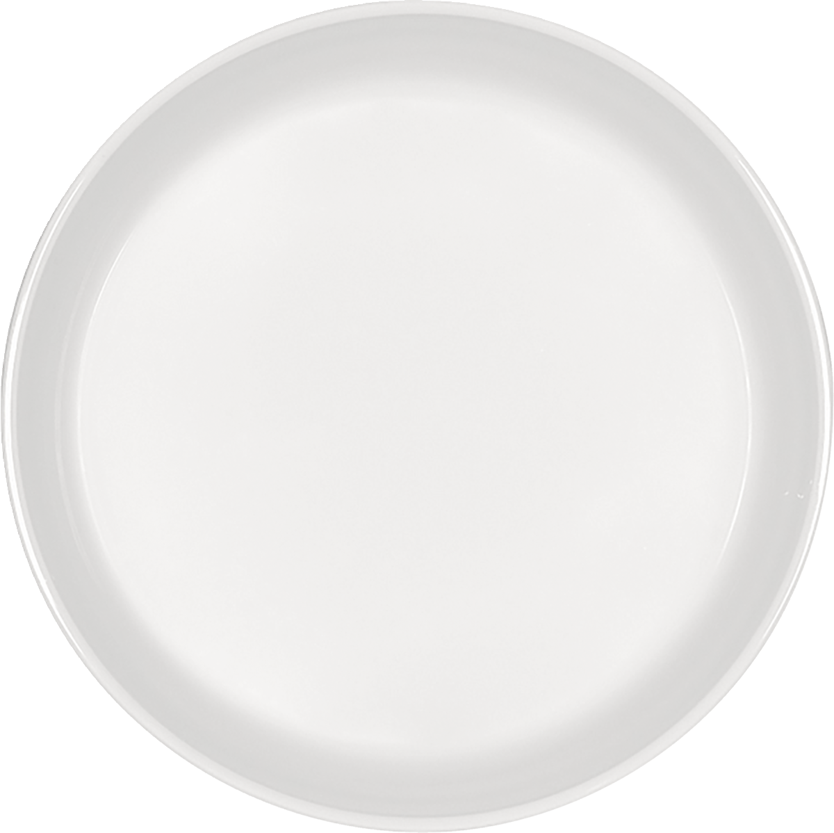 Leere weiße Teller für Gastronomie
