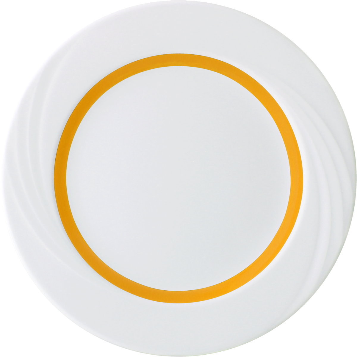 Teller flach rund Fahne Relief 25cm 'DONNA'