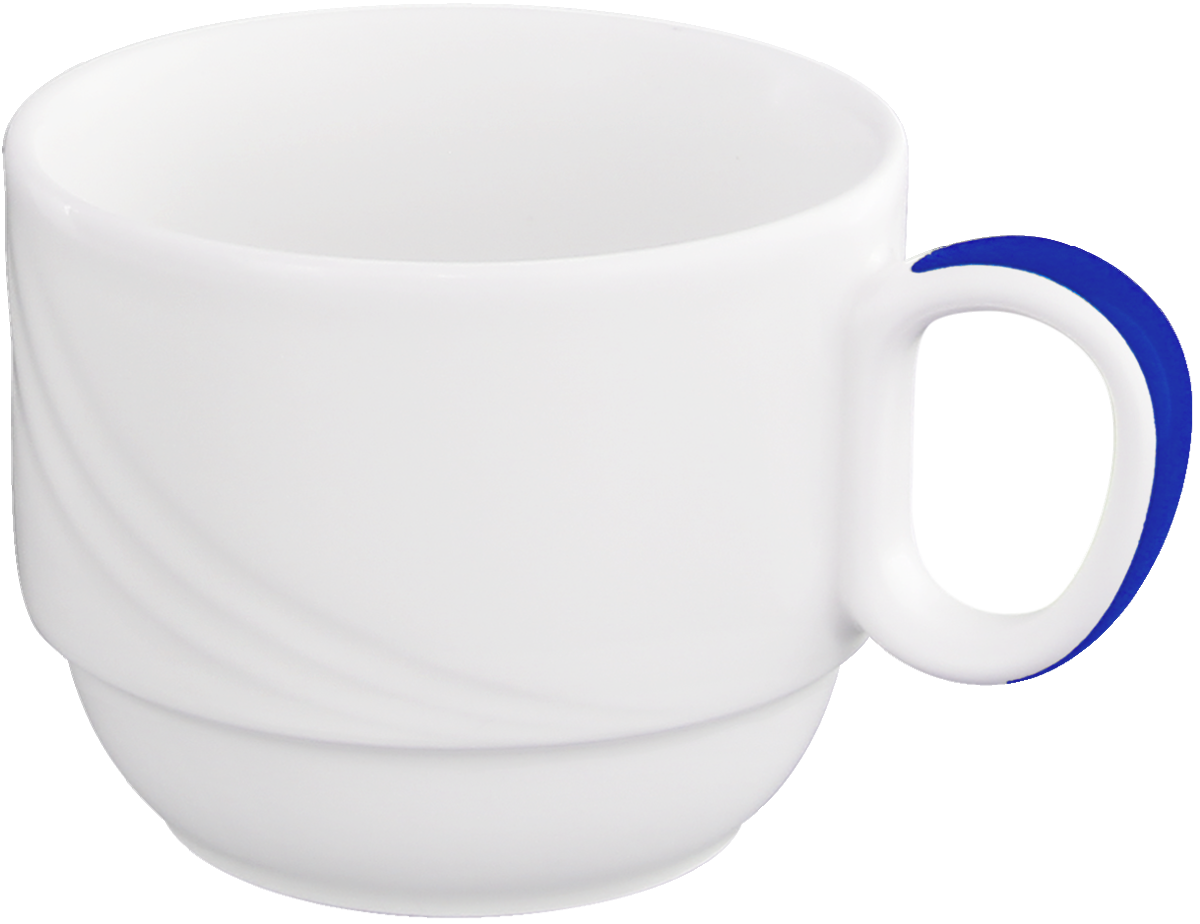 Spezialobertasse stapelbar Relief 0.18l 'DONNA SENIOR'