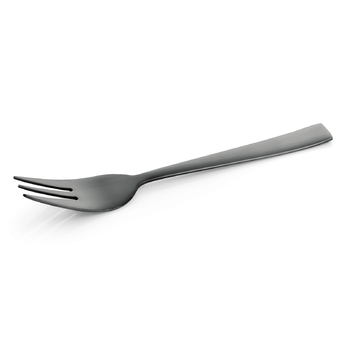 Metallgabel auf weißem Hintergrund.