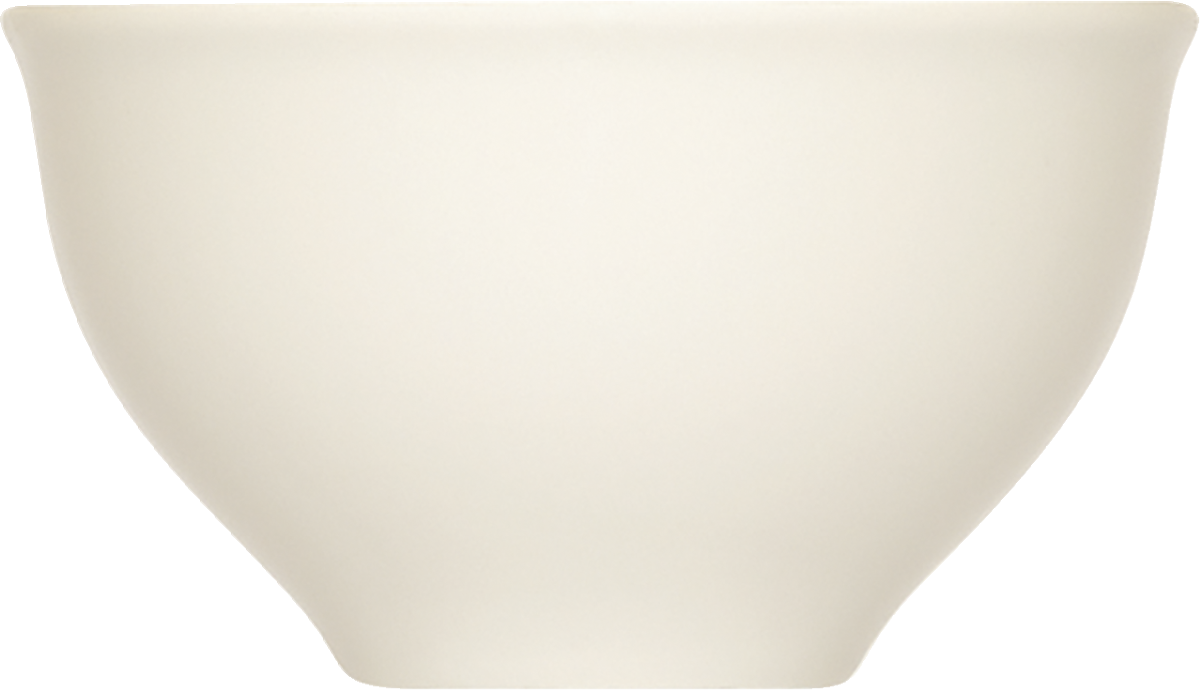 Weiße Schüssel auf weißem Hintergrund.