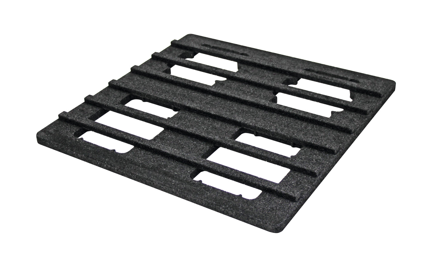 Schwarze Transportpalette für Gastronomie.