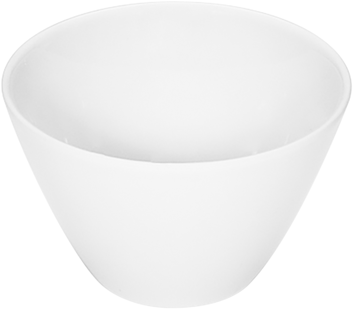 Weiße Schüssel aus Porzellan.