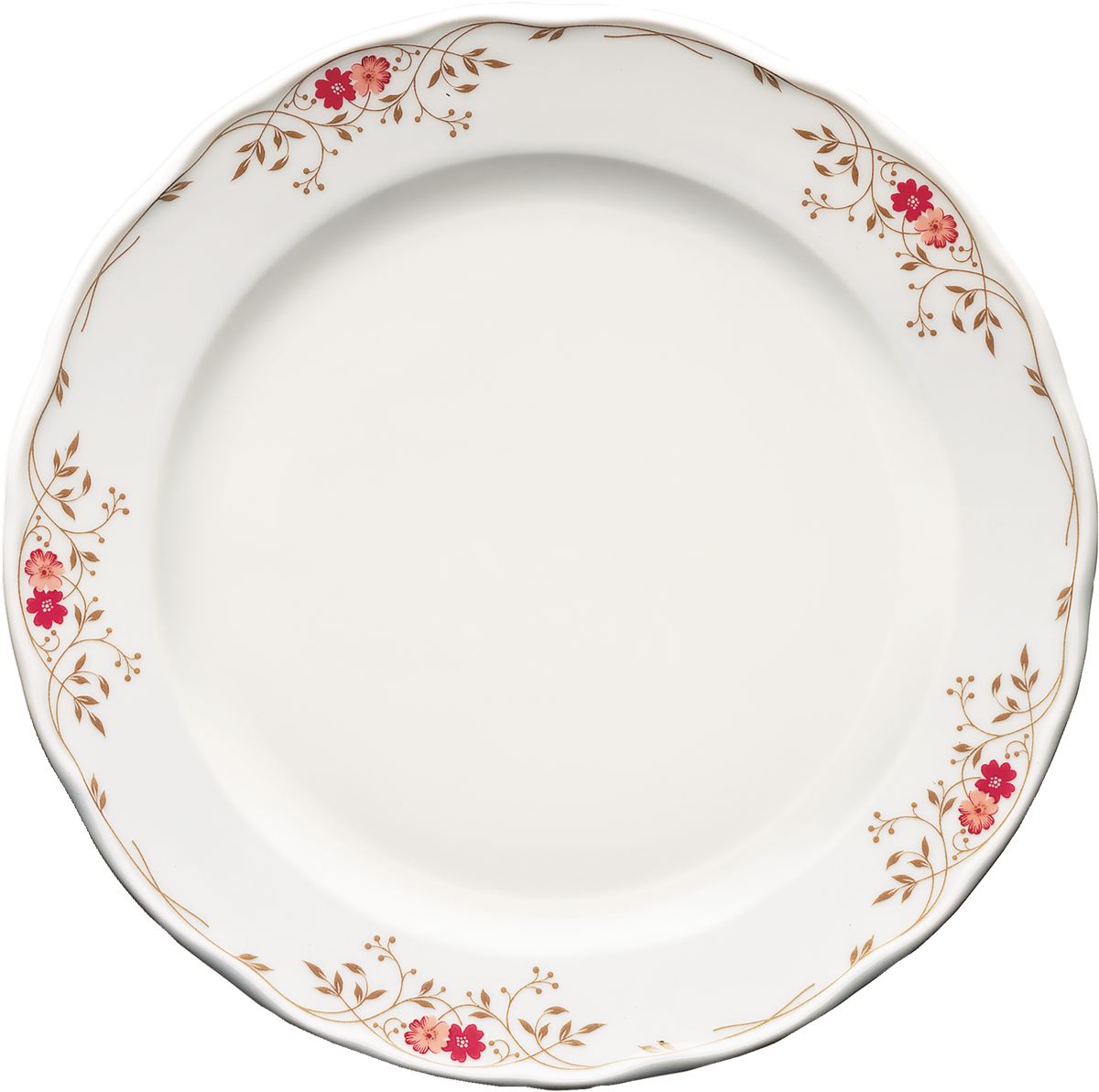Bord mit Blumenmuster, leer, elegant
