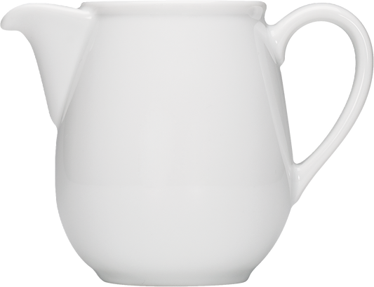 Weißer Porzellan-Milchkännchen.