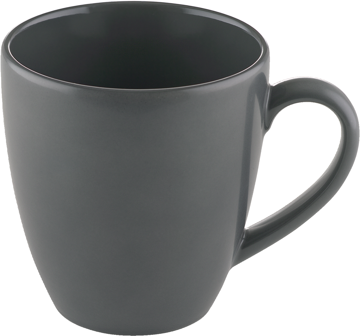 Graue Tasse, runde Form, 320ml.