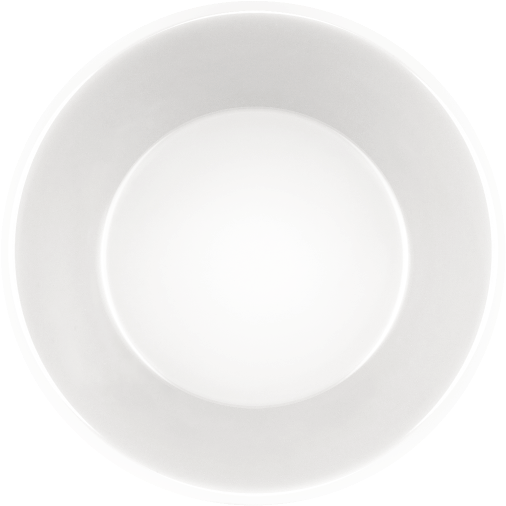 Weißer Porzellanbehälter, rechteckig, schlicht.