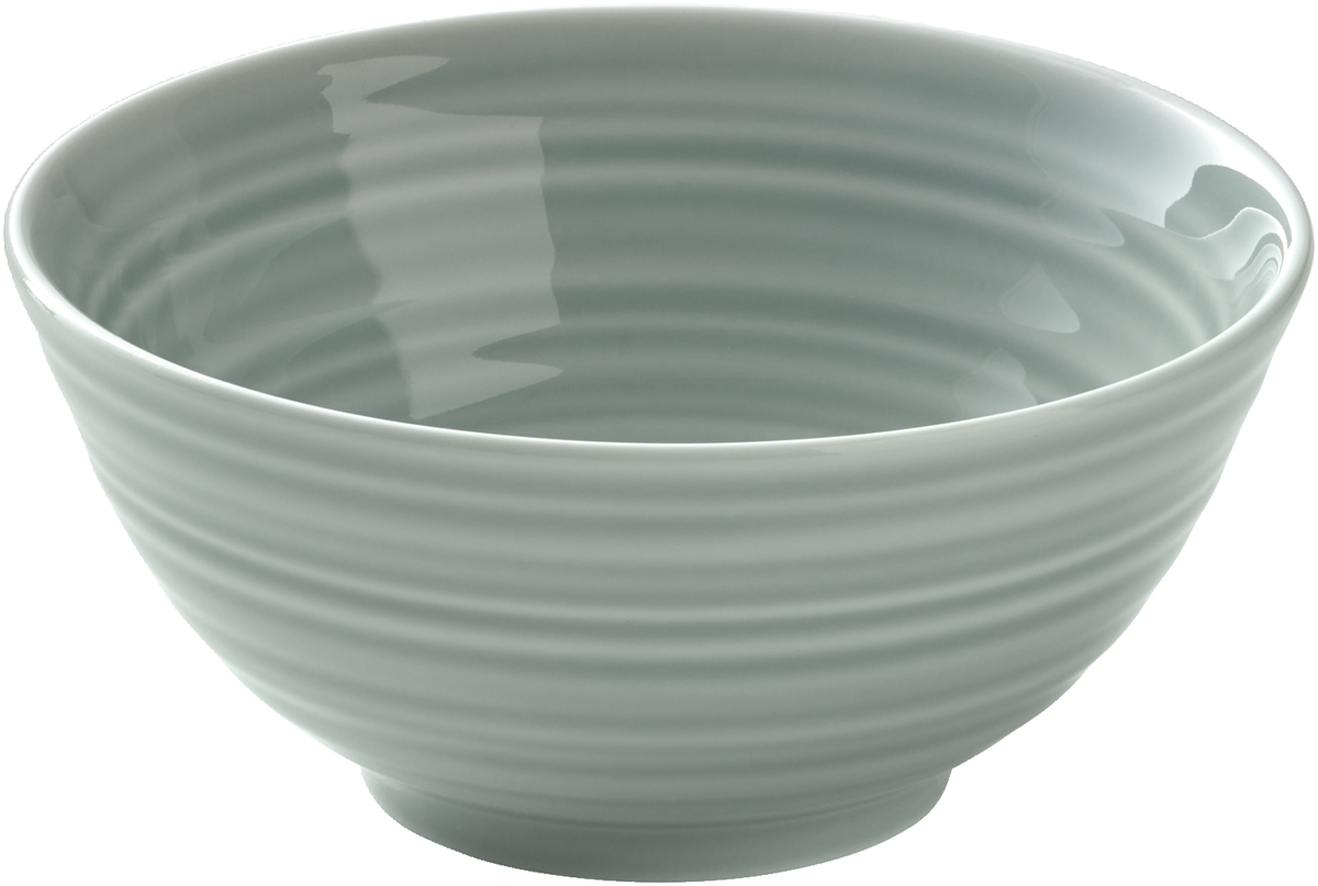 Graue, runde Schüssel, 13cm.