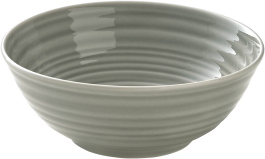 Graue, runde Schüssel, 16cm.
