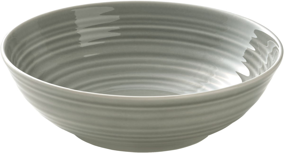 Graue, runde Schüssel, 20 cm.