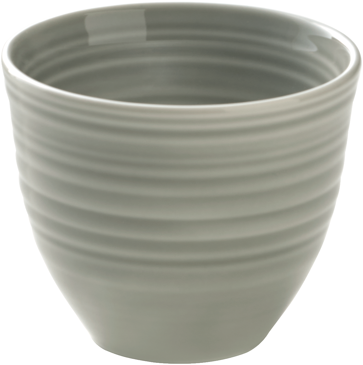 Graue, runde Schüssel, 280ml.