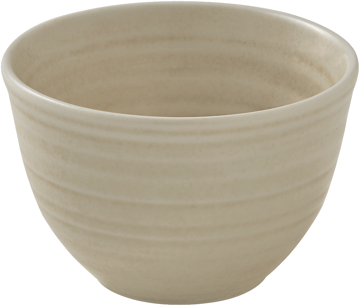 Beige Schüssel, runde Form, 280ml.