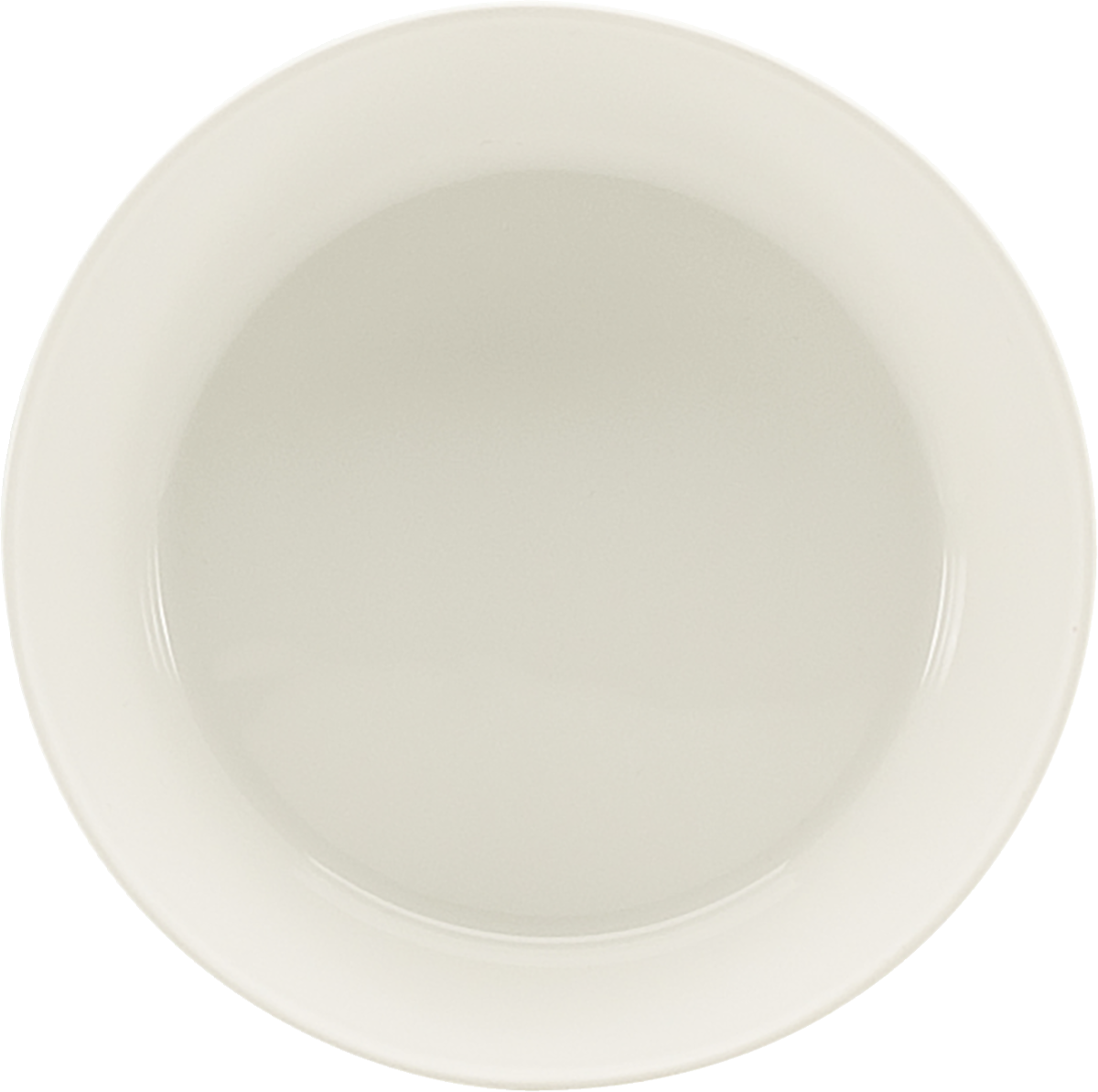 Weiße, ovale Schüssel, schlicht.