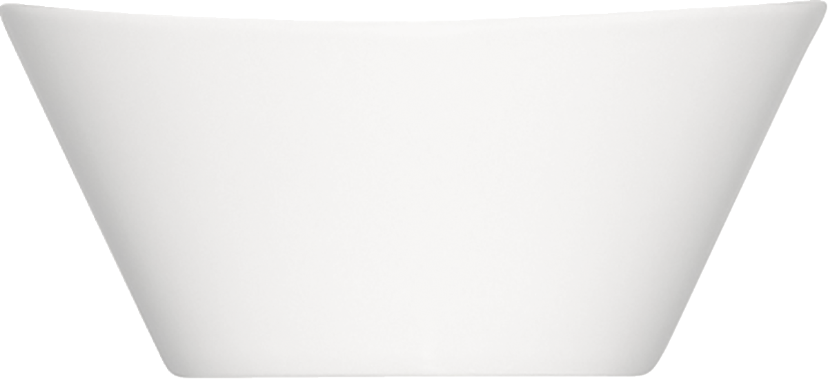 Weiße, moderne Schüssel, minimalistisch.