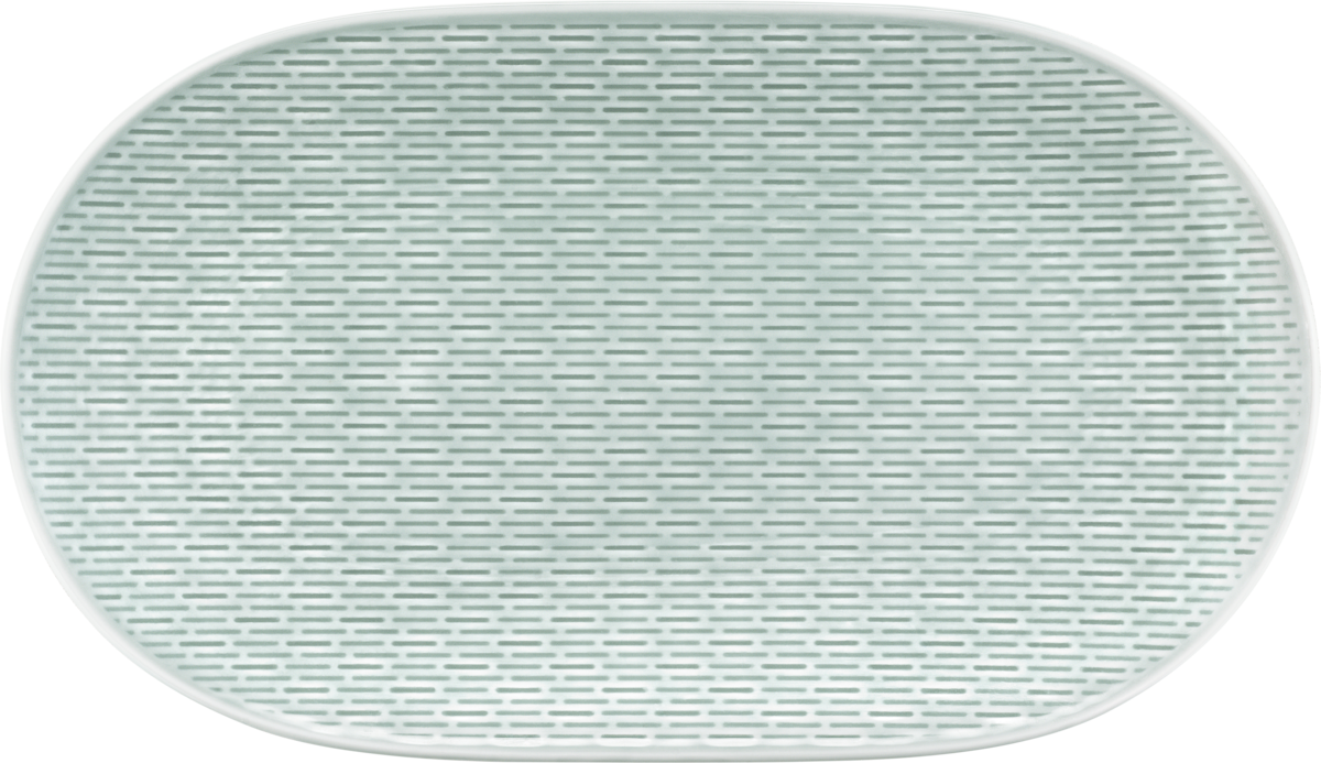 Weiße, quadratische Porzellanschale, seitlich.