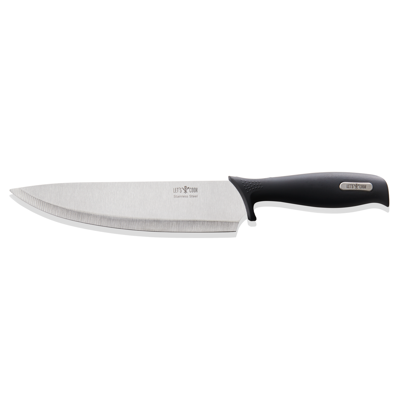Küchenmesser mit schwarzem Griff.