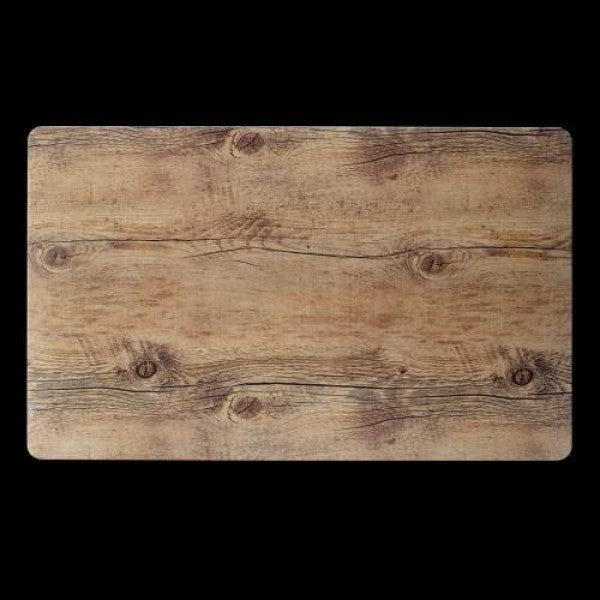 Holztischplatte mit natürlicher Maserung.