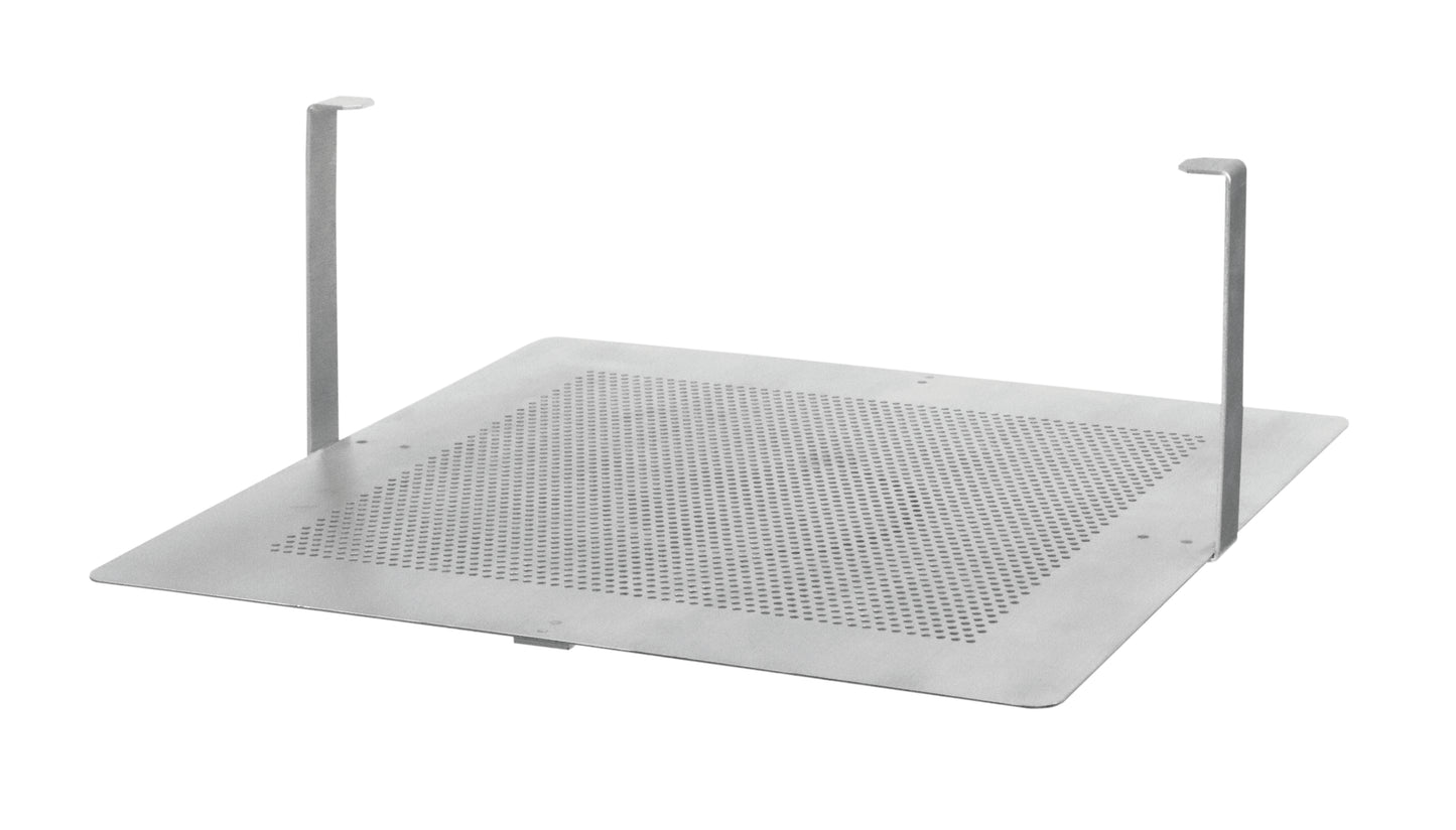 Metallisches Gestell für Gastronomiebedarf.