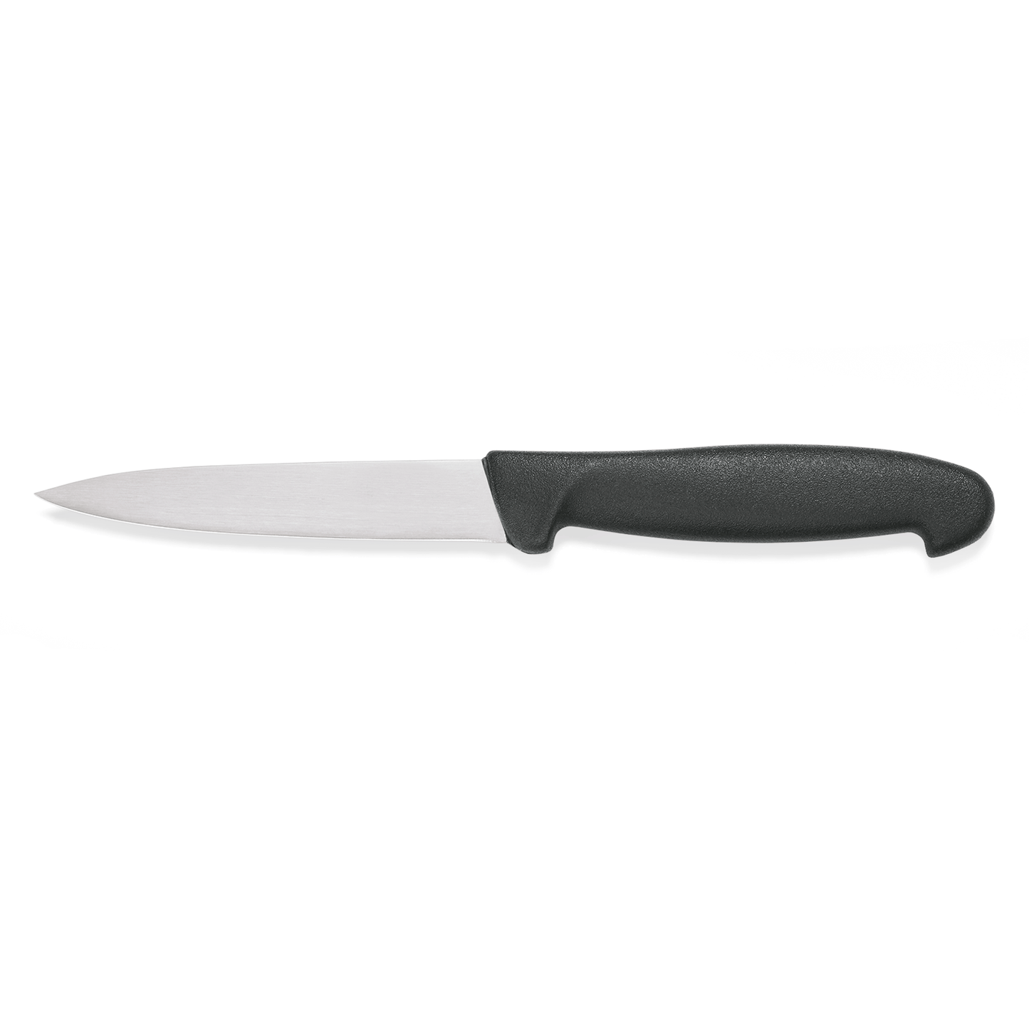 Schwarzes Küchenmesser mit Klinge.