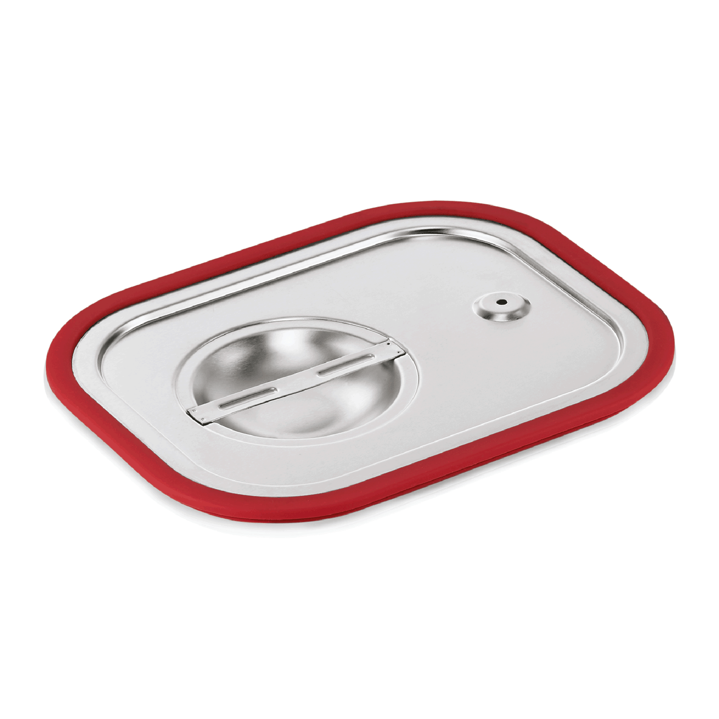 Roter Deckel für GN-Behälter.