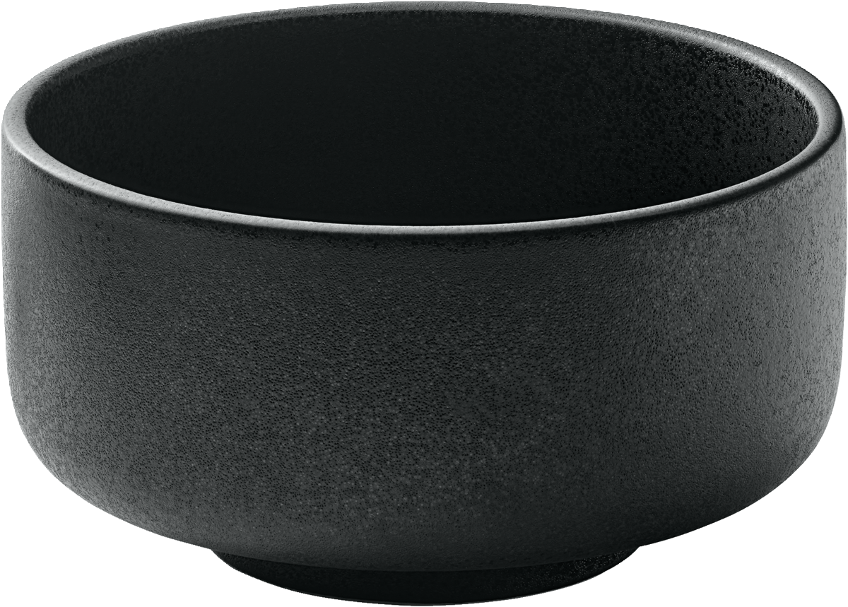 Schwarze Ramen-Schüssel, 15 cm.