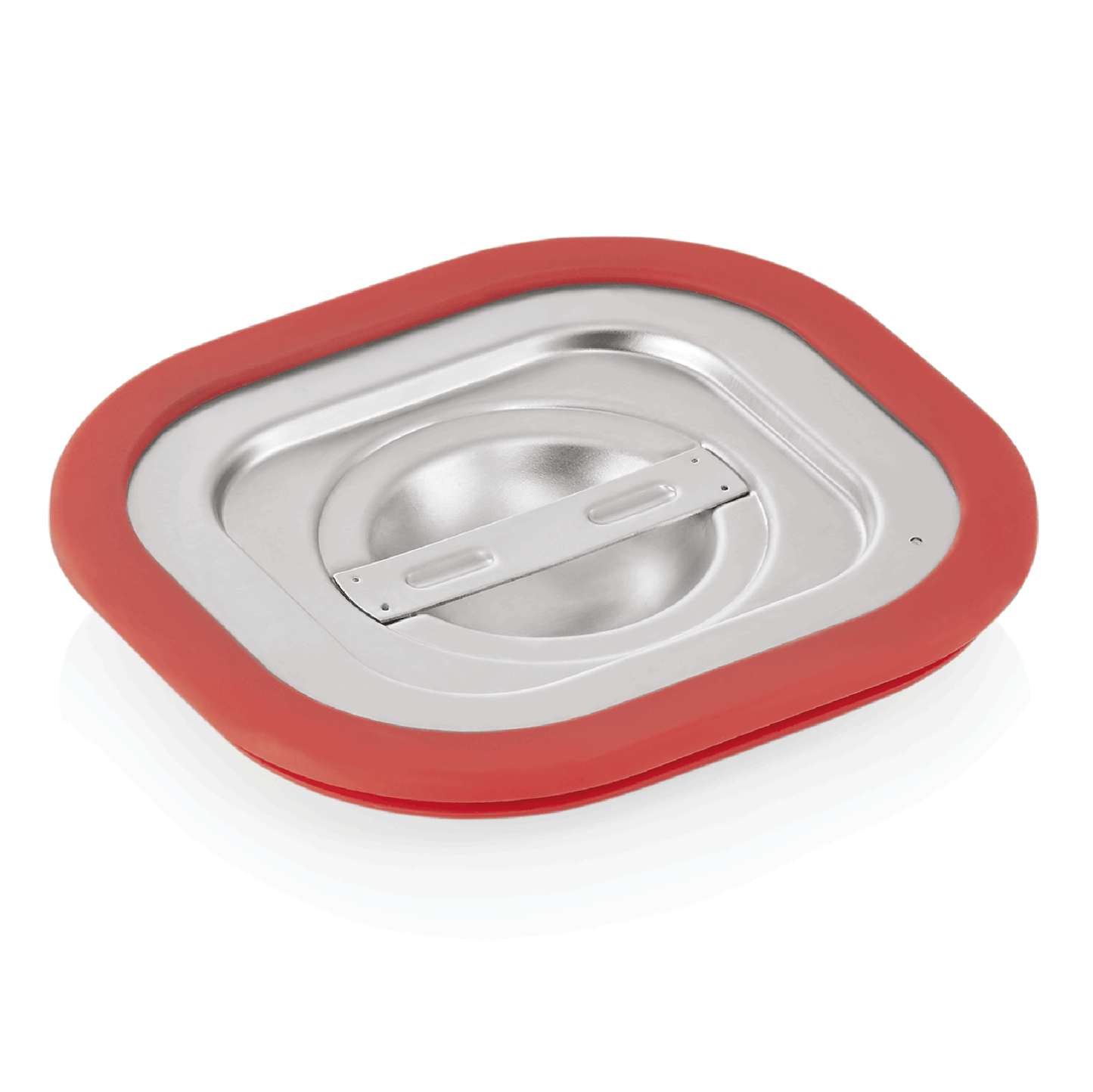 Roter Deckel für GN-Behälter.