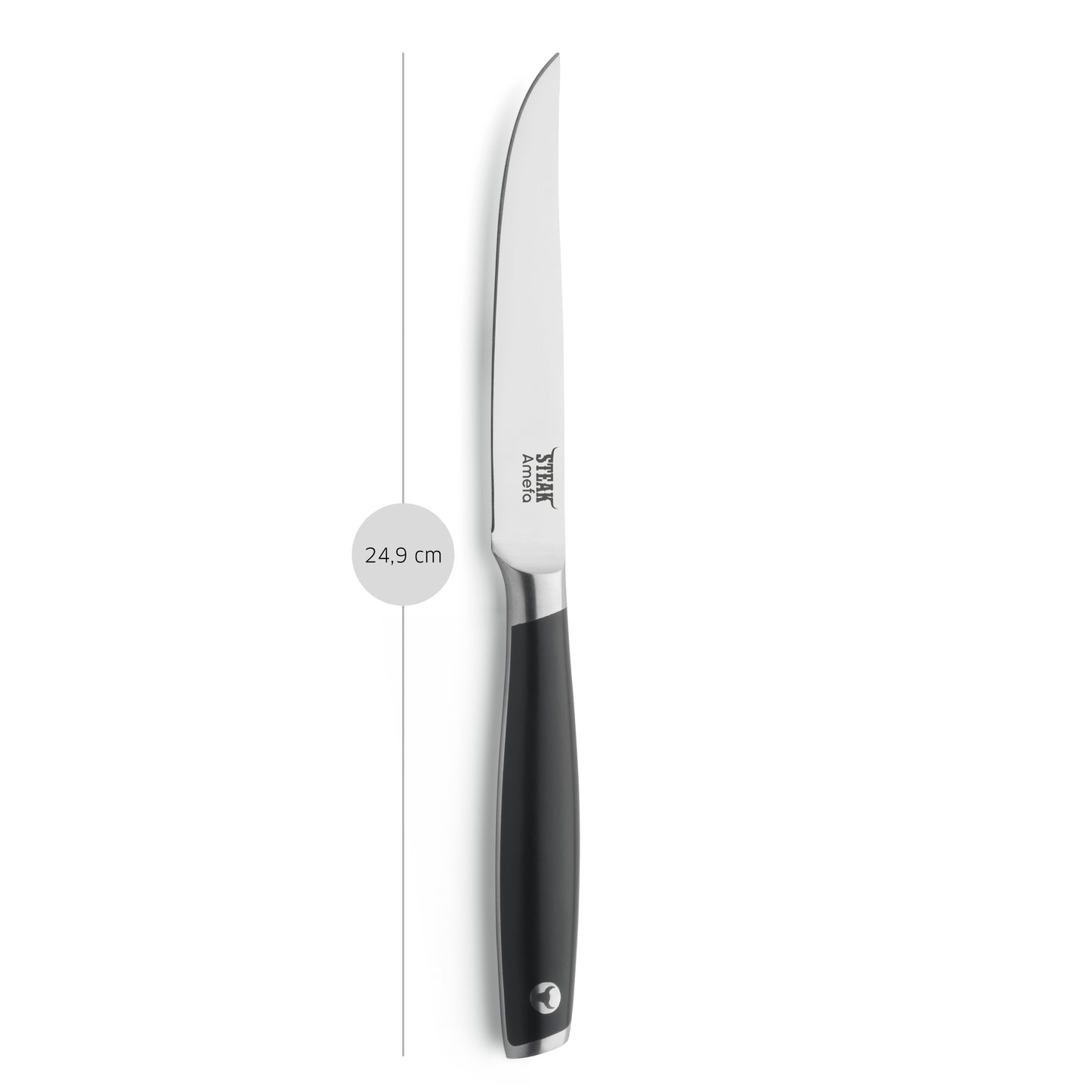 Küchenmesser mit schwarzem Griff