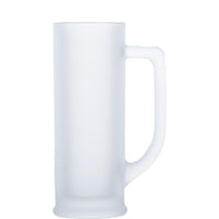 Gläserner Bierkrug mit Henkel