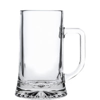 Leerer Bierkrug aus Glas